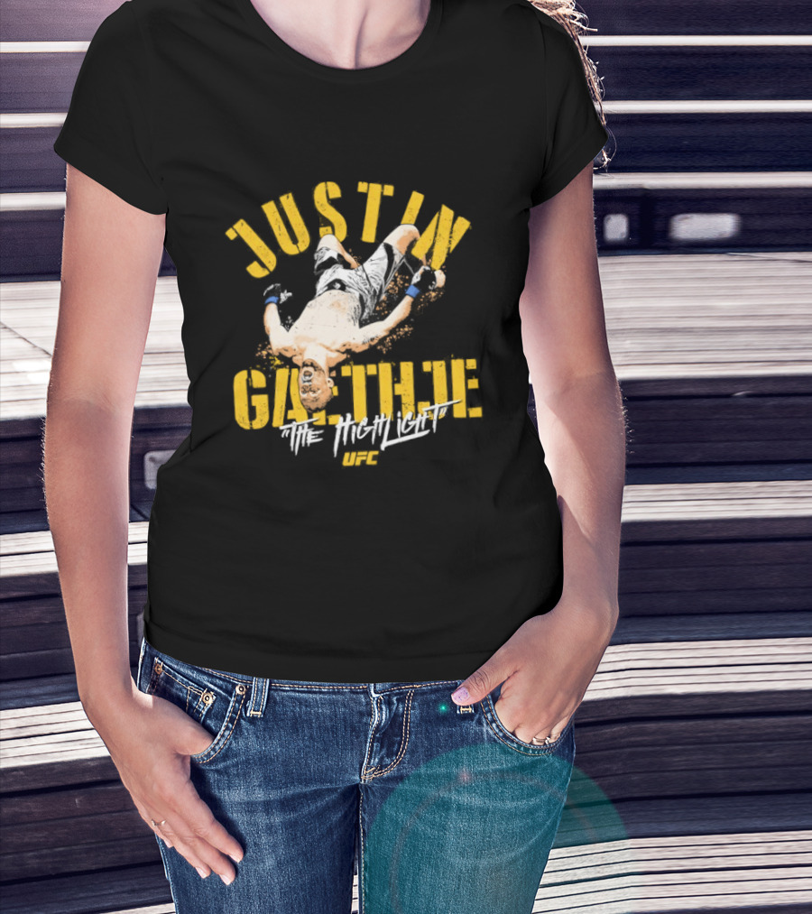 Justin Gaethje The Highlight Fighter Action Pose T-Shirt