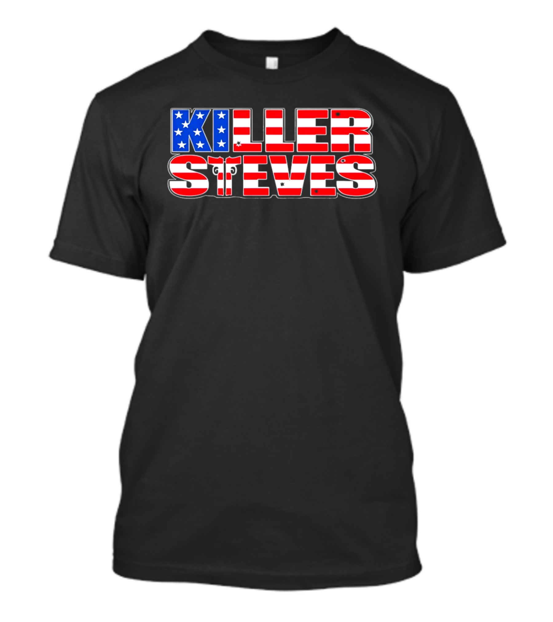 Killer Steves American Flag Stars And Stripes T-Shirt