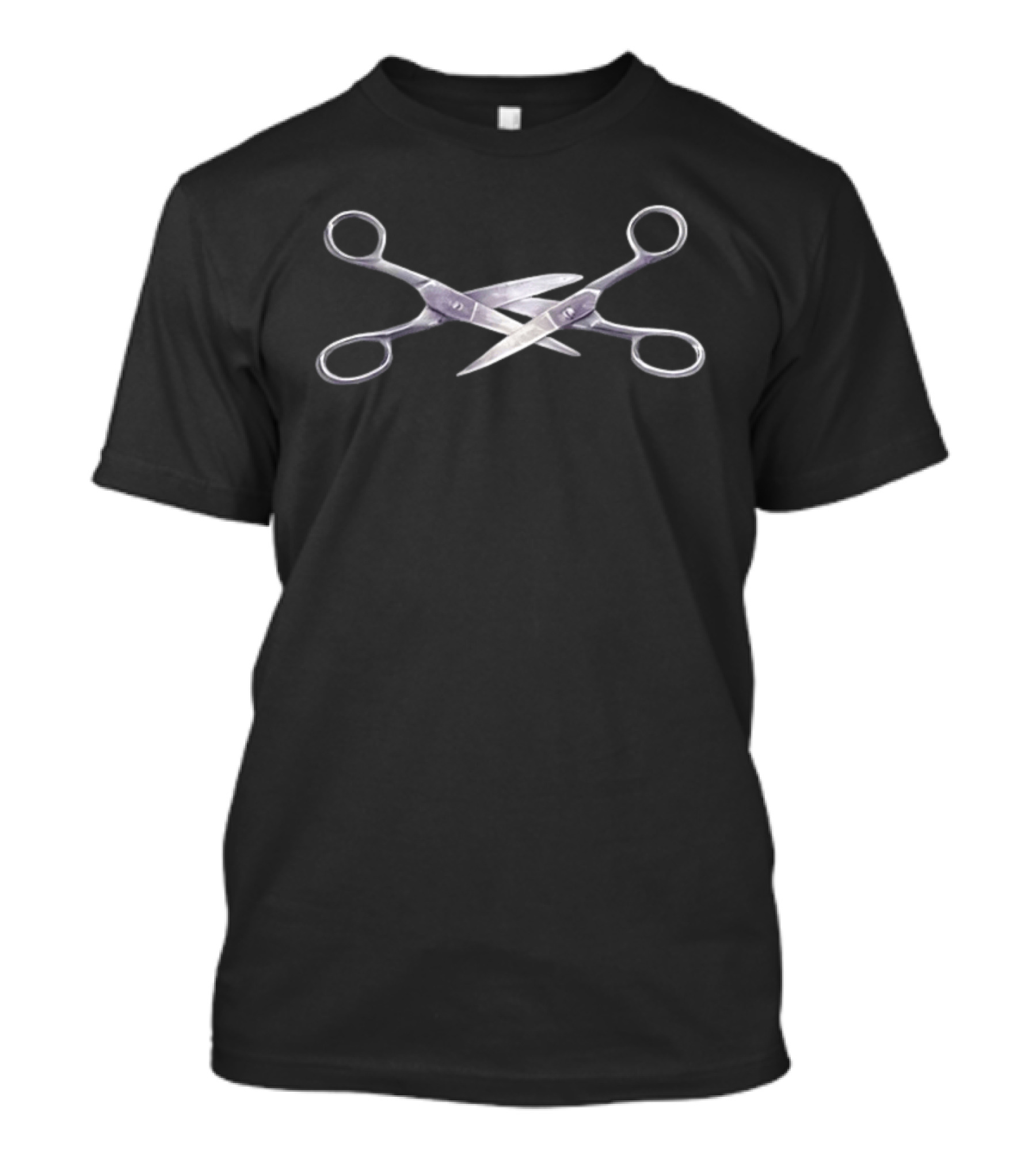 Scissors Crossed Metal Blades T-Shirt