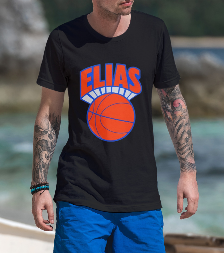 Elias Knickerbocker New York Knicks Basketball T-Shirt