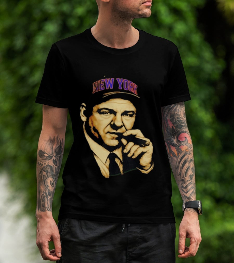 Tony Soprano Cigar New York Knicks Basketball Iconic Fusion T-Shirt