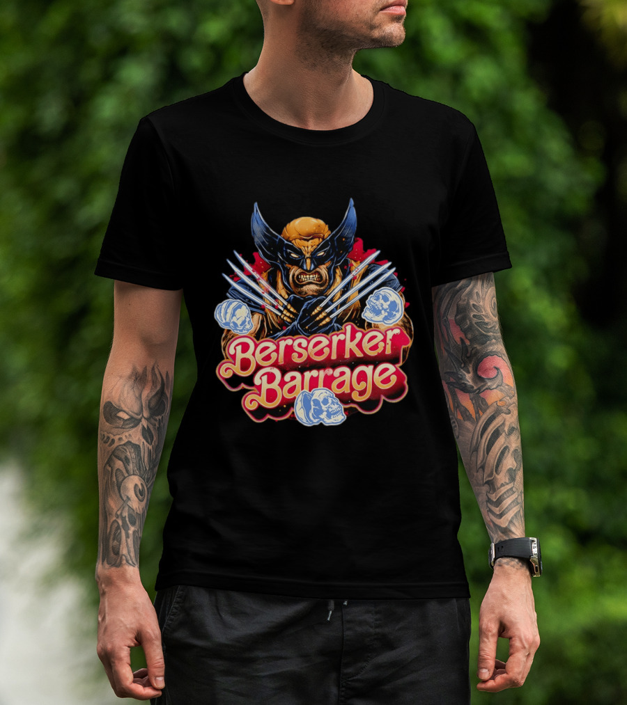 Berserker Barrage Wolverine Claw Attack Mode T-Shirt