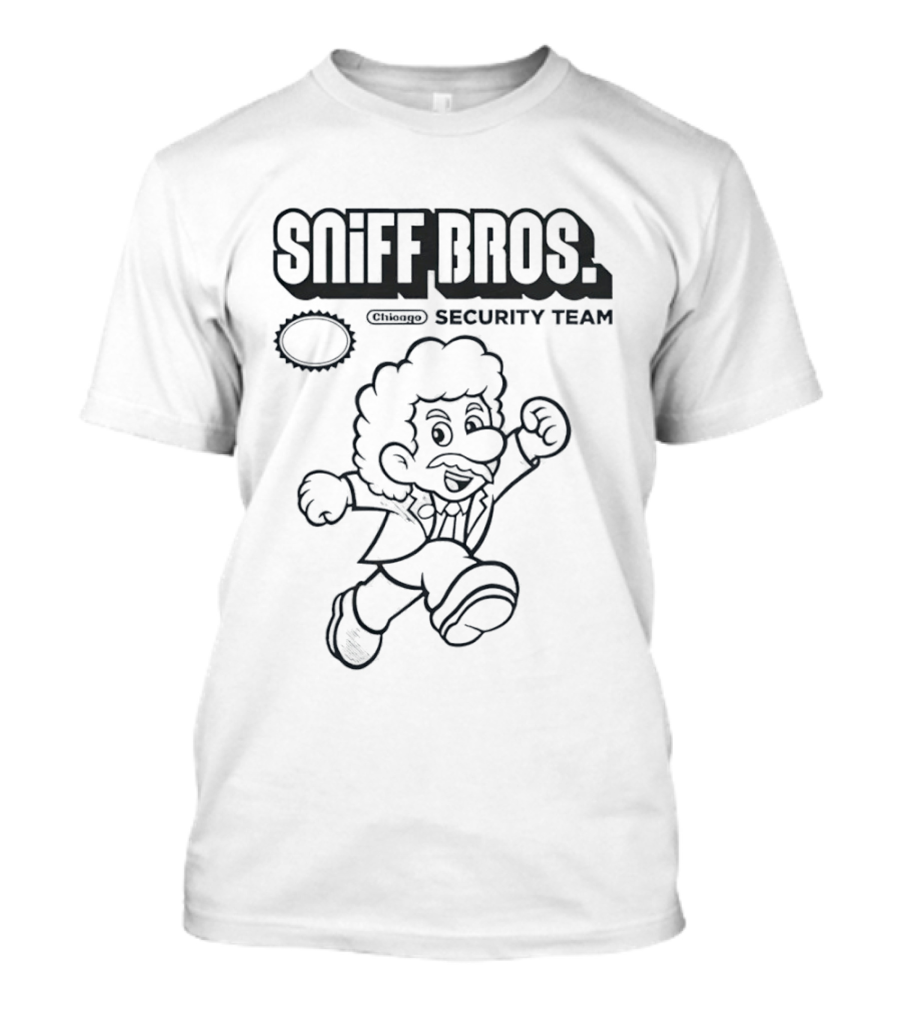 Chicago Bulls NBA Sniff Bros Security Team Mario Bros T-Shirt