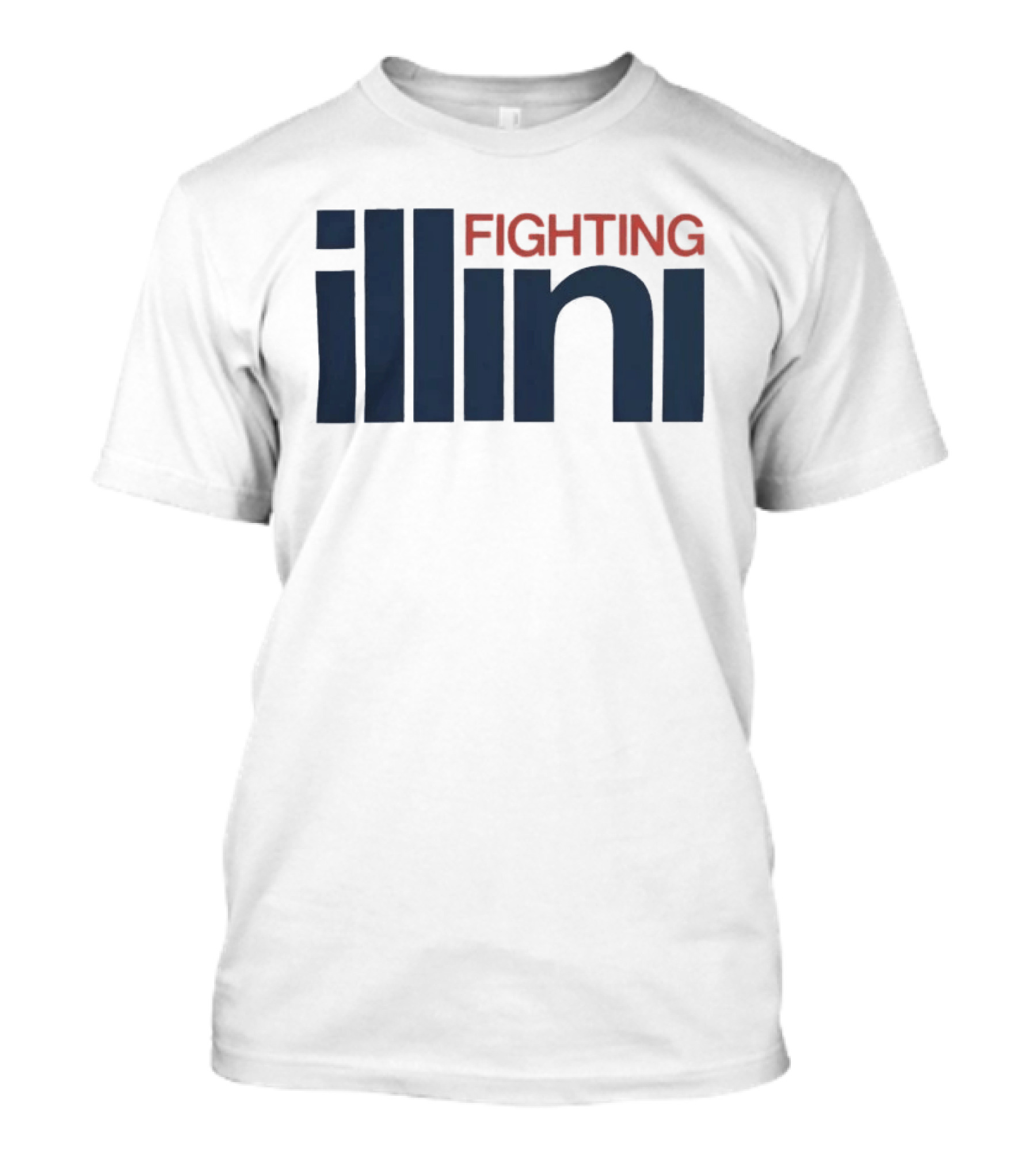 Illinois Fighting Illini Navy Blue And Orange T-Shirt