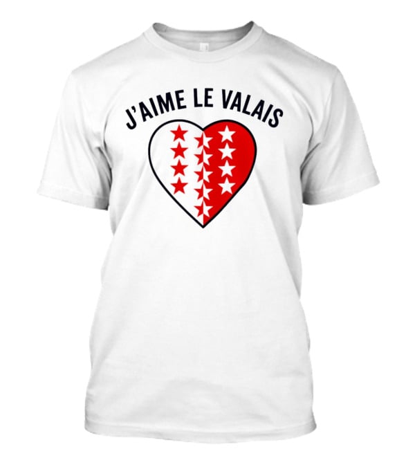 J'aime Le Valais Heart Stars T-Shirt