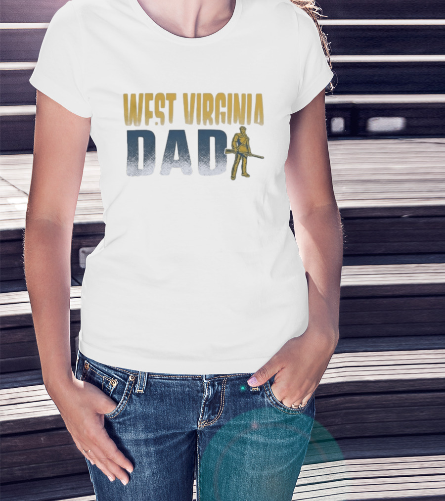 West Virginia Dad Mountaineer Spirit T-Shirt