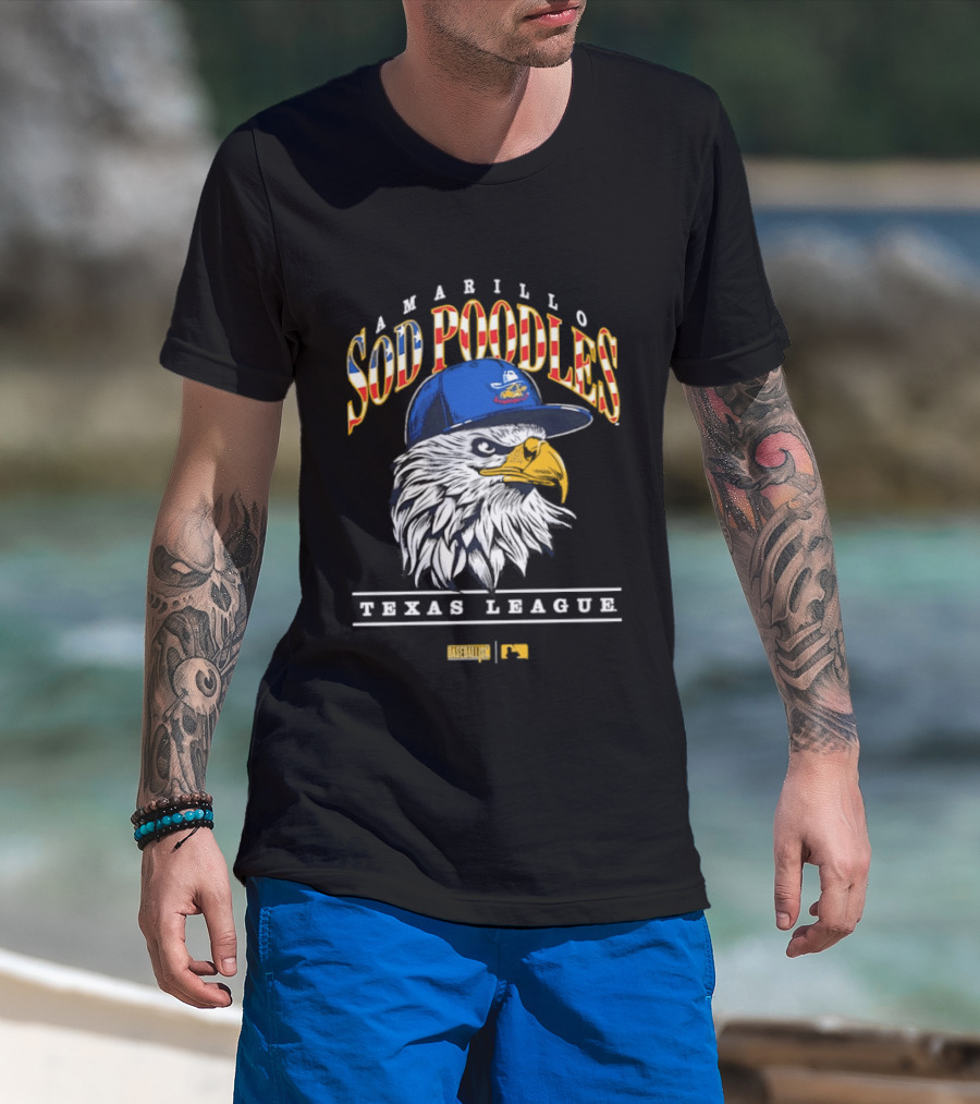 Amarillo Sod Poodles Eagle Texas League Baseballism T-Shirt