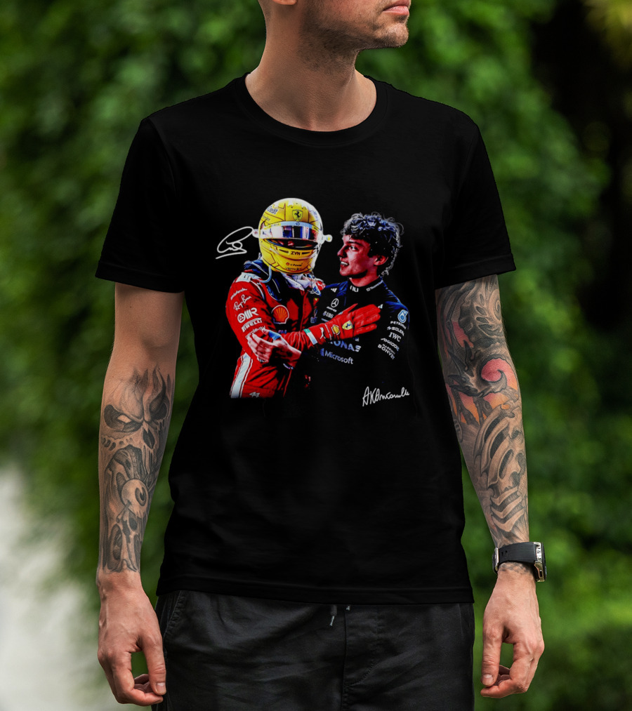 Ferrari Shell Mercedes Petronas Racing Embrace ZYN Microsoft T-Shirt