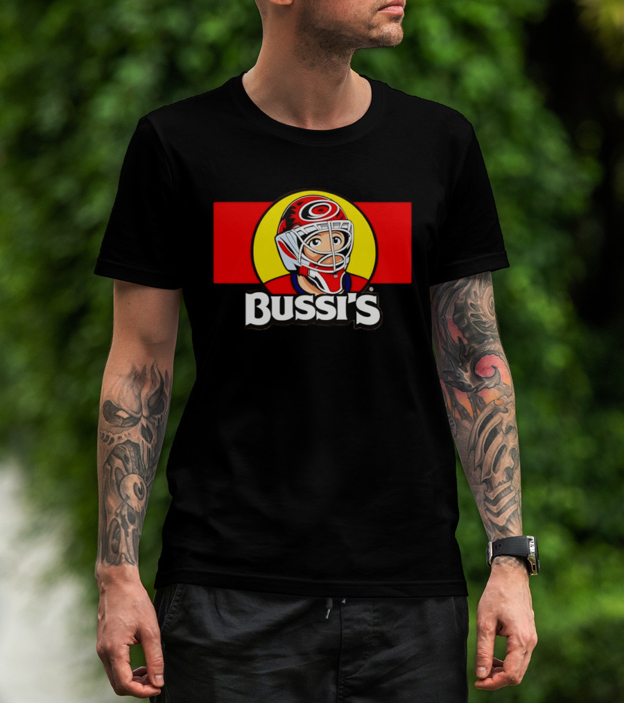 Brandon Bussi Carolina Hurricanes Goalie NHL Hockey 2026 T-Shirt