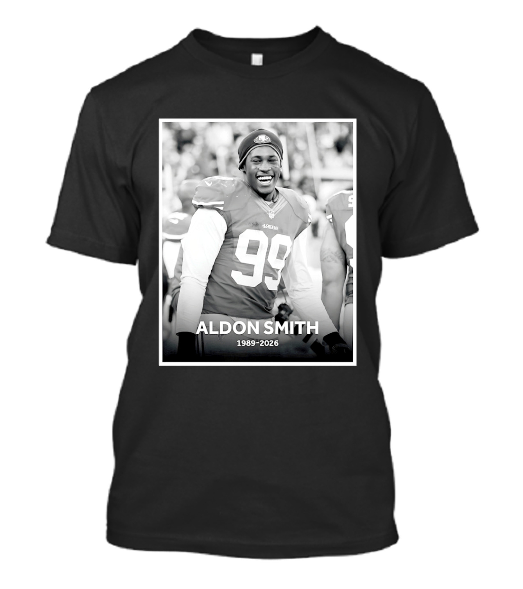 In Memory Of Aldon Smith 49ers 1989 2026 T-Shirt