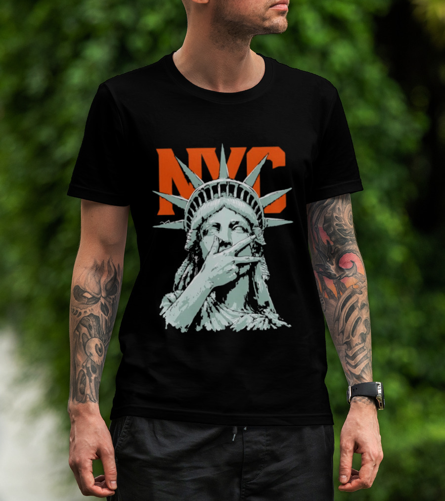 NYC Statue Of Liberty Meme 2026 World Champs T-Shirt