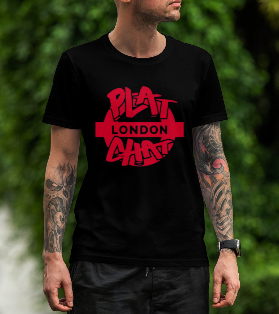 Plat Chat London Red Circular T-Shirt