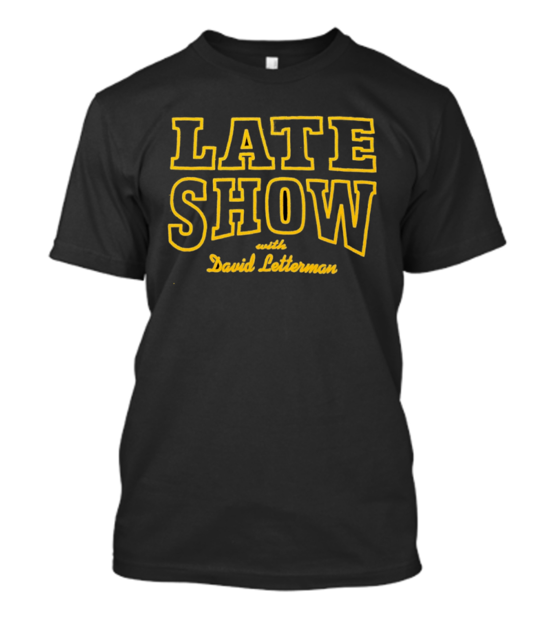 Late Show With David Letterman Yellow T-Shirt