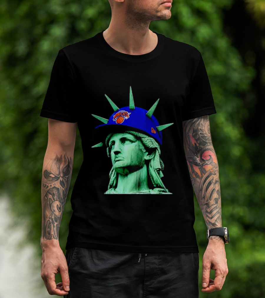 Statue Of Liberty New York Knicks Hat T-Shirt