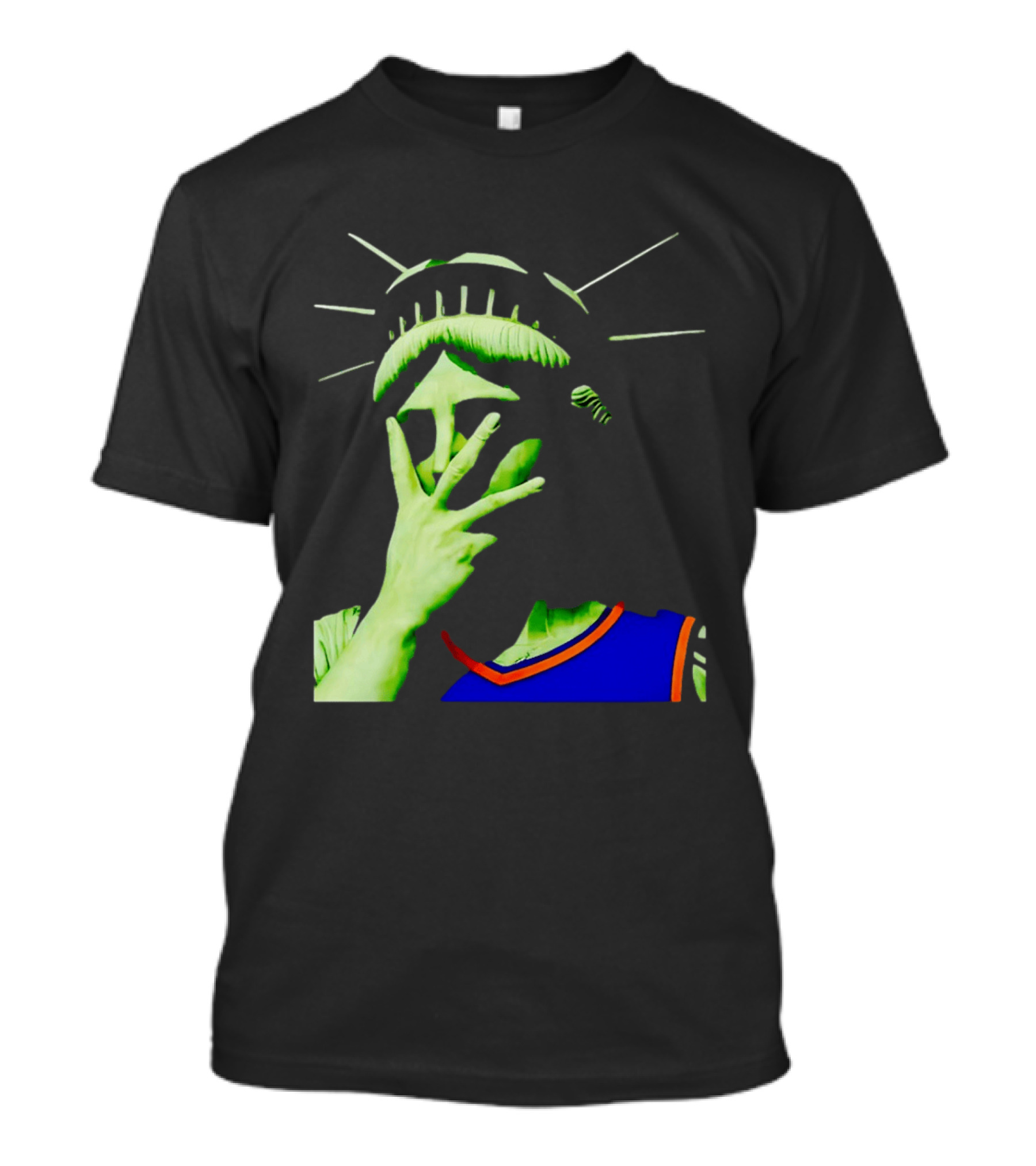 Statue Of Liberty New York Knicks Jersey Facepalm T-Shirt