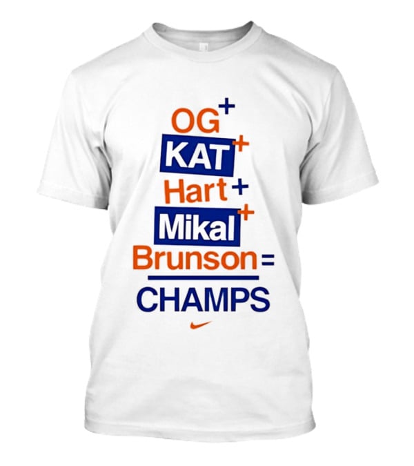 OG KAT Hart Mikal Brunson Champs Knicks 2026 T-Shirt