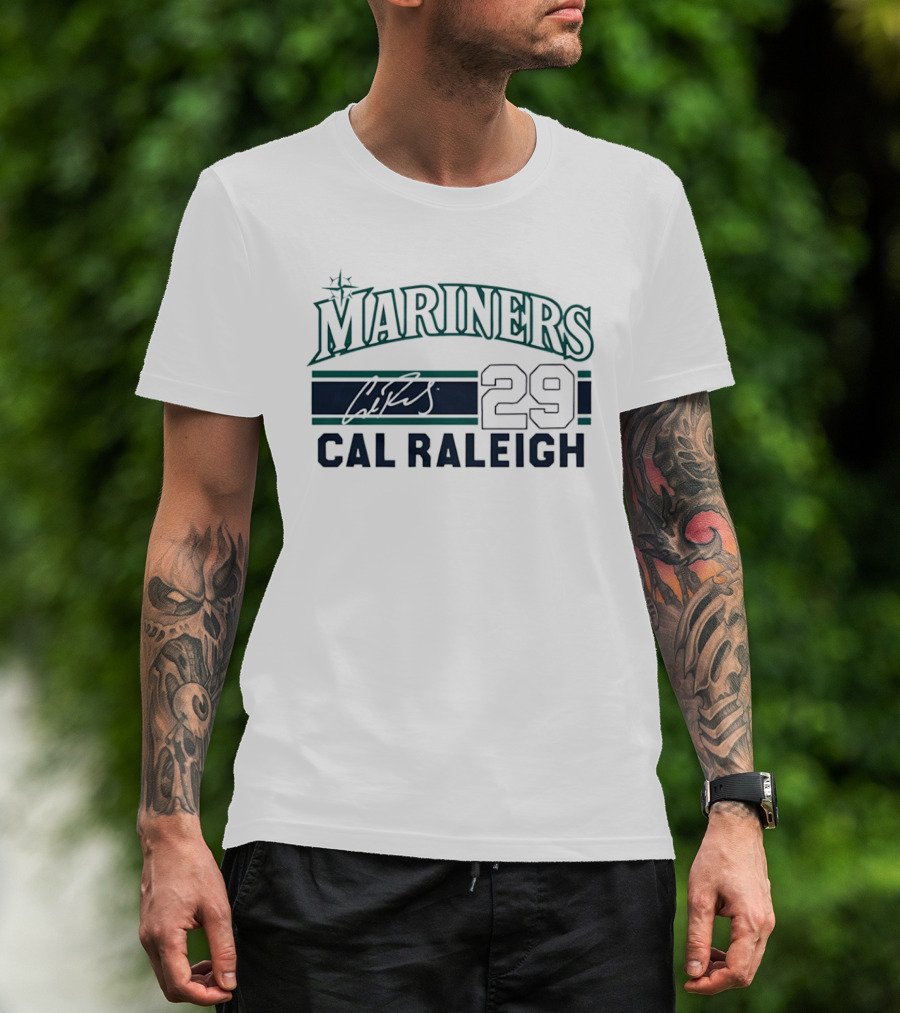 Seattle Mariners Mariners 29 Cal Raleigh T-Shirt