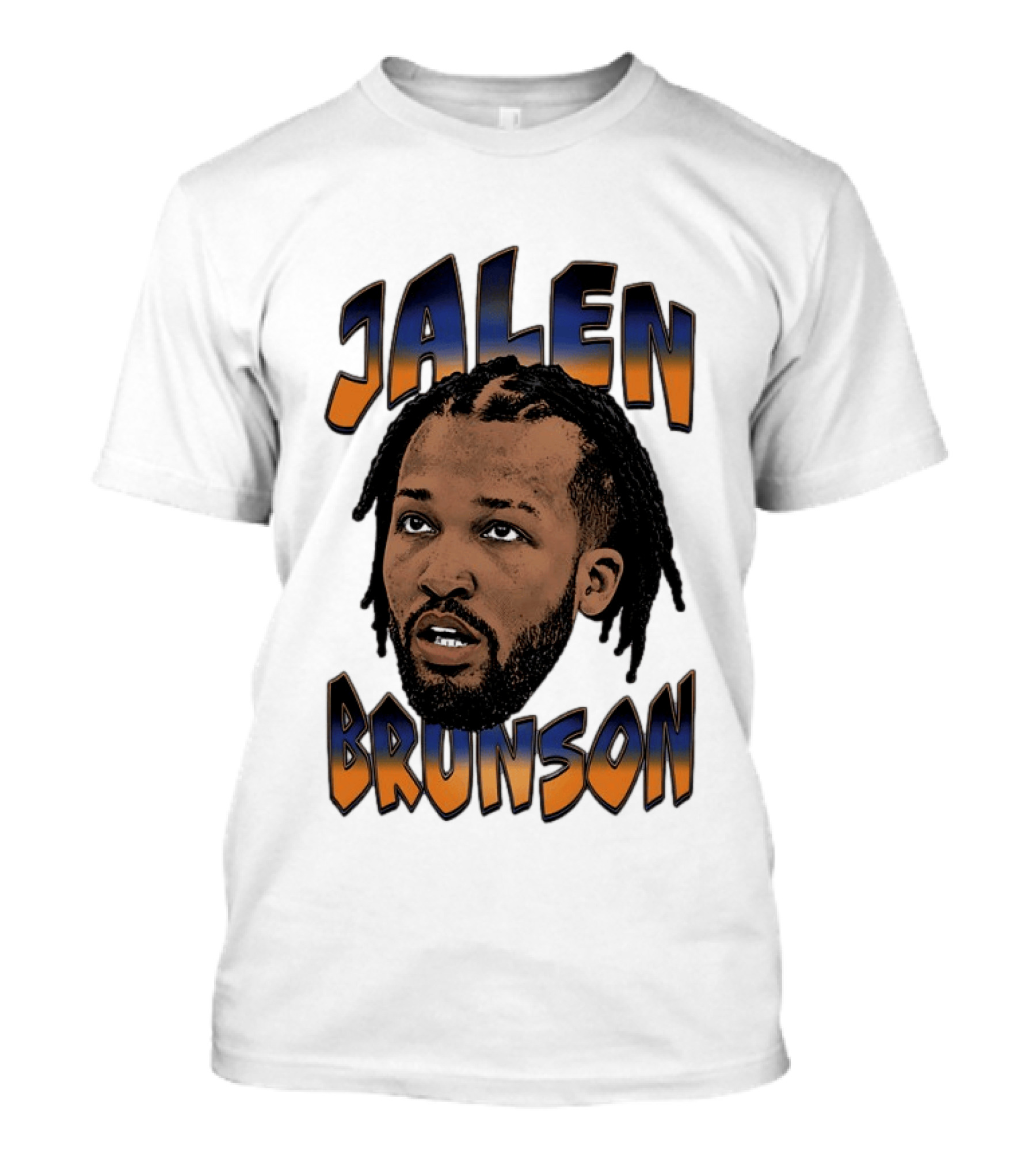 Jalen Brunson New York Knicks Player Big Face T-Shirt
