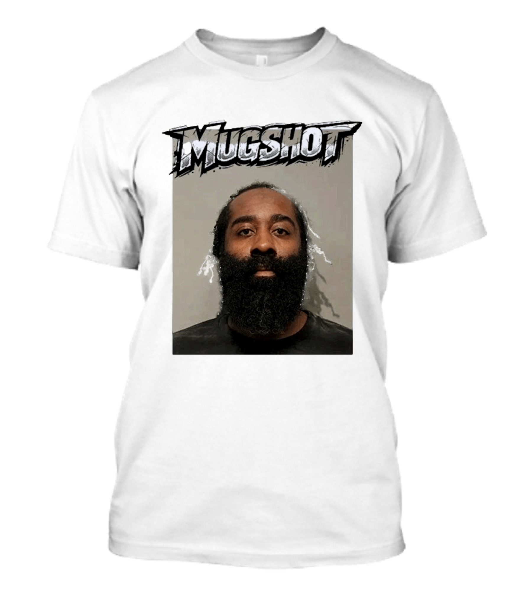 James Harden Shot Graphic Black And White T-Shirt