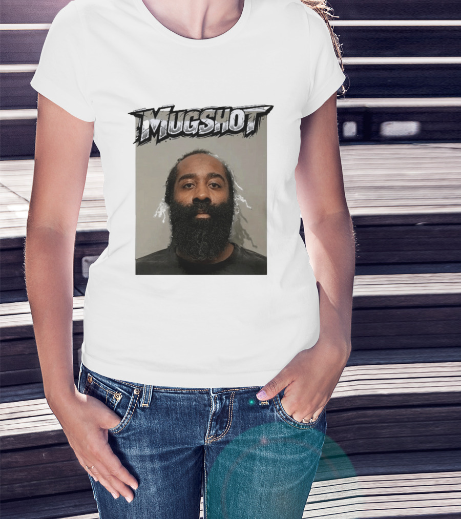 James Harden Shot Graphic Black And White T-Shirt