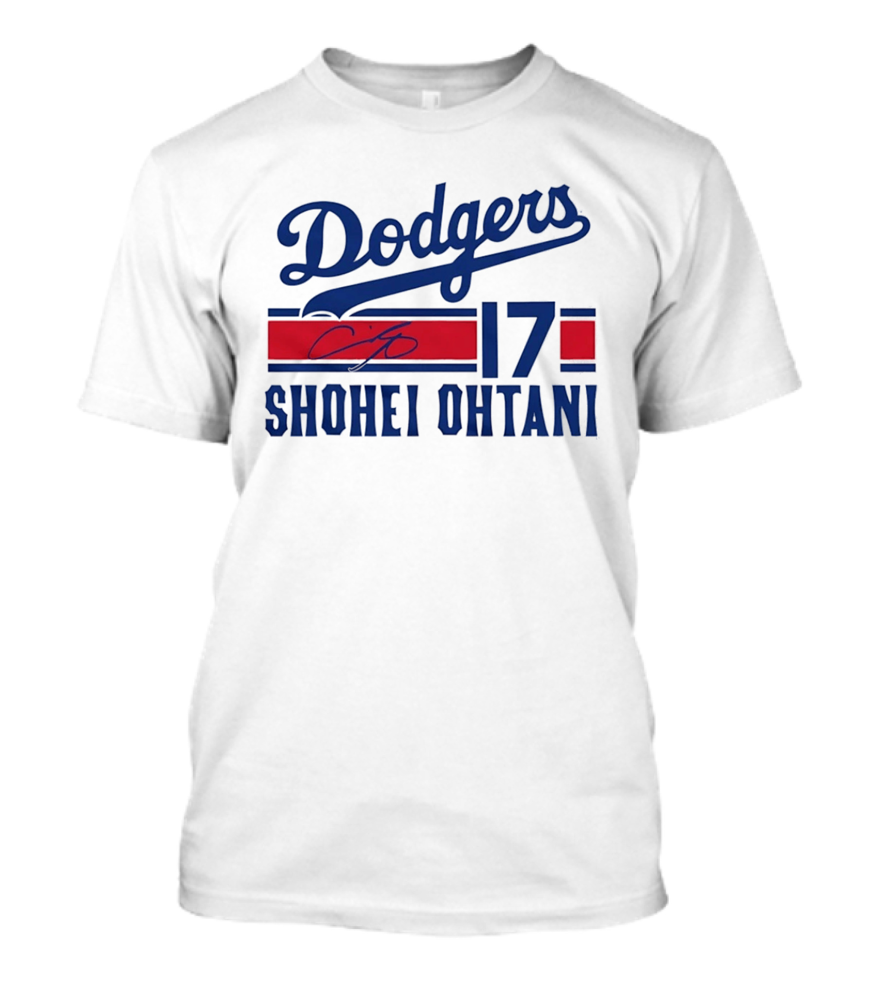Dodgers Shohei Ohtani 17 Signature Number T-Shirt