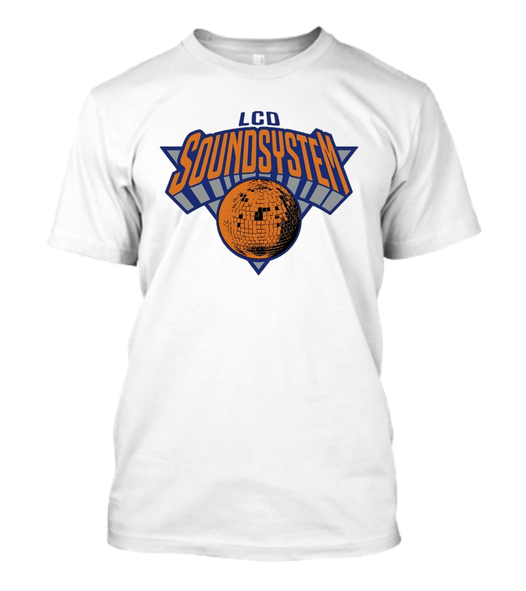 LCD Soundsystem Basketball Inspired New York Knicks Disco Ball T-Shirt