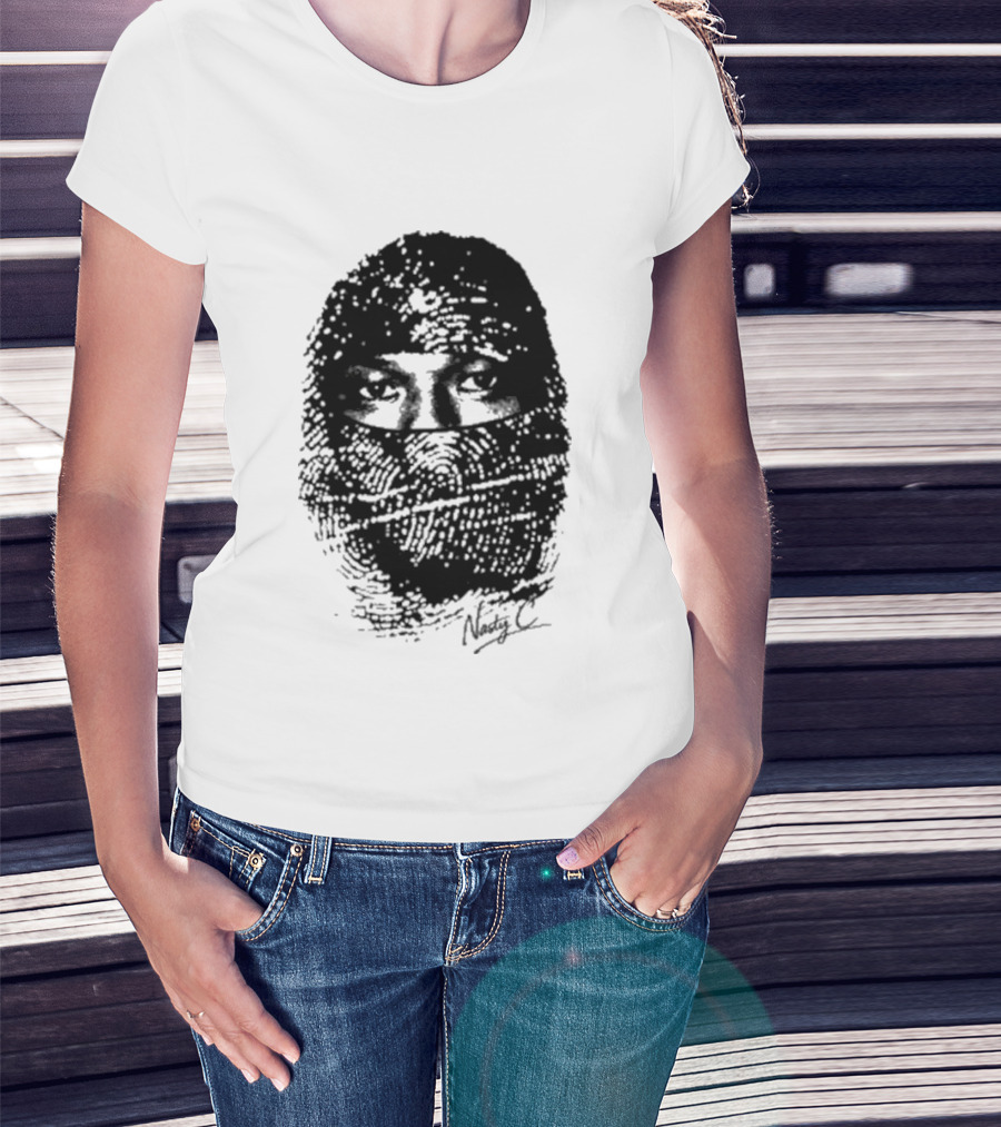 Nasty C Fingerprint Face Oversized Signature T-Shirt