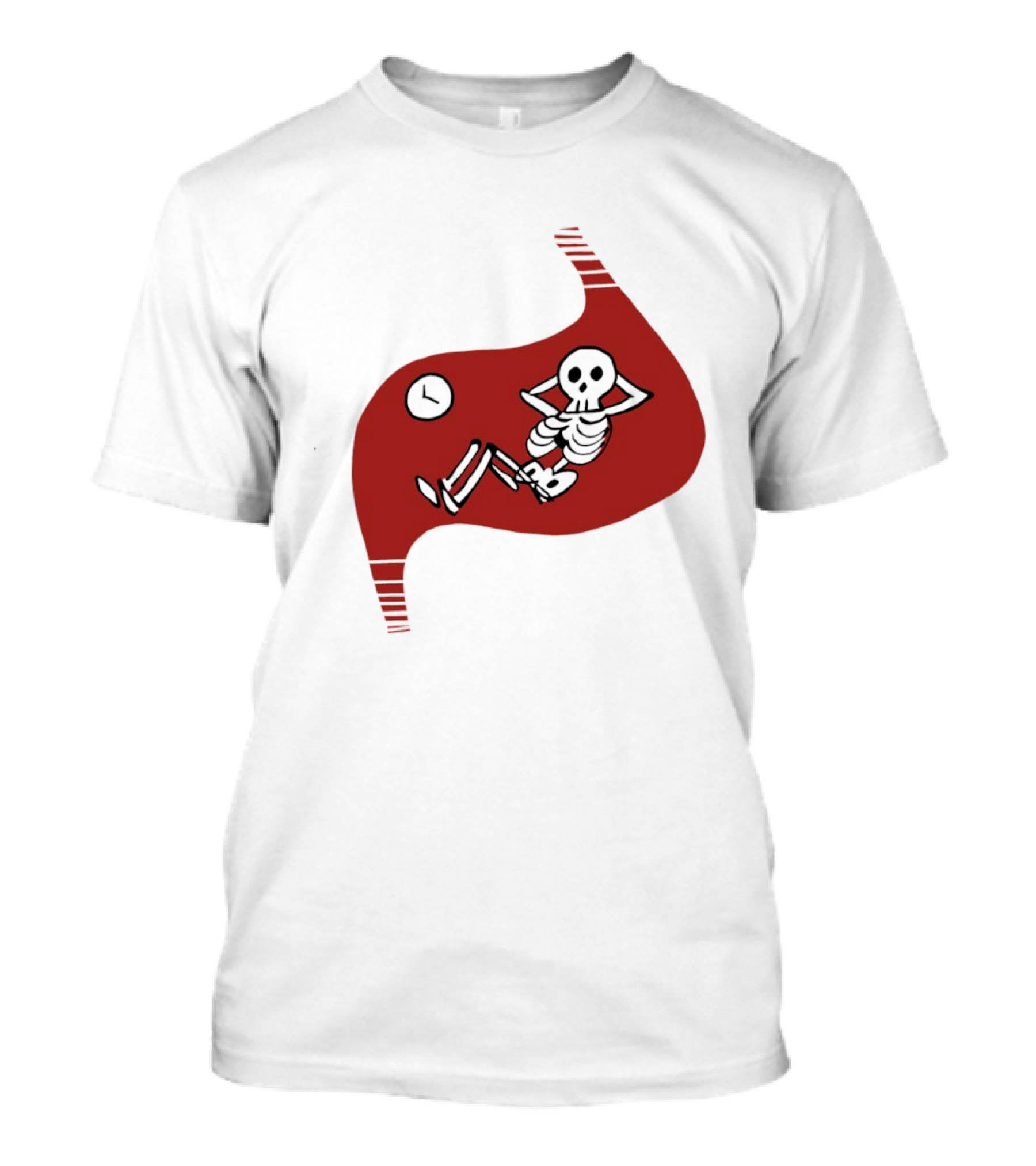 Tummy Time Skeleton With Fitness T-Shirt