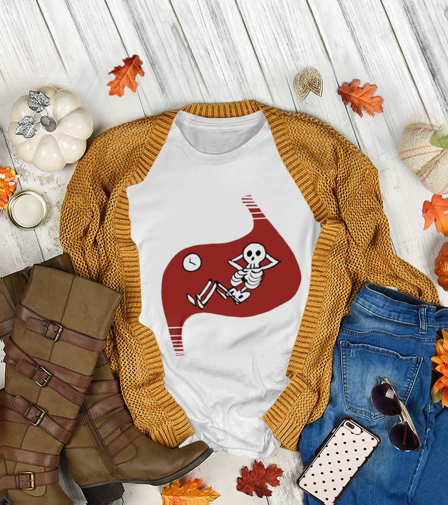 Tummy Time Skeleton with Fitness T-Shirt