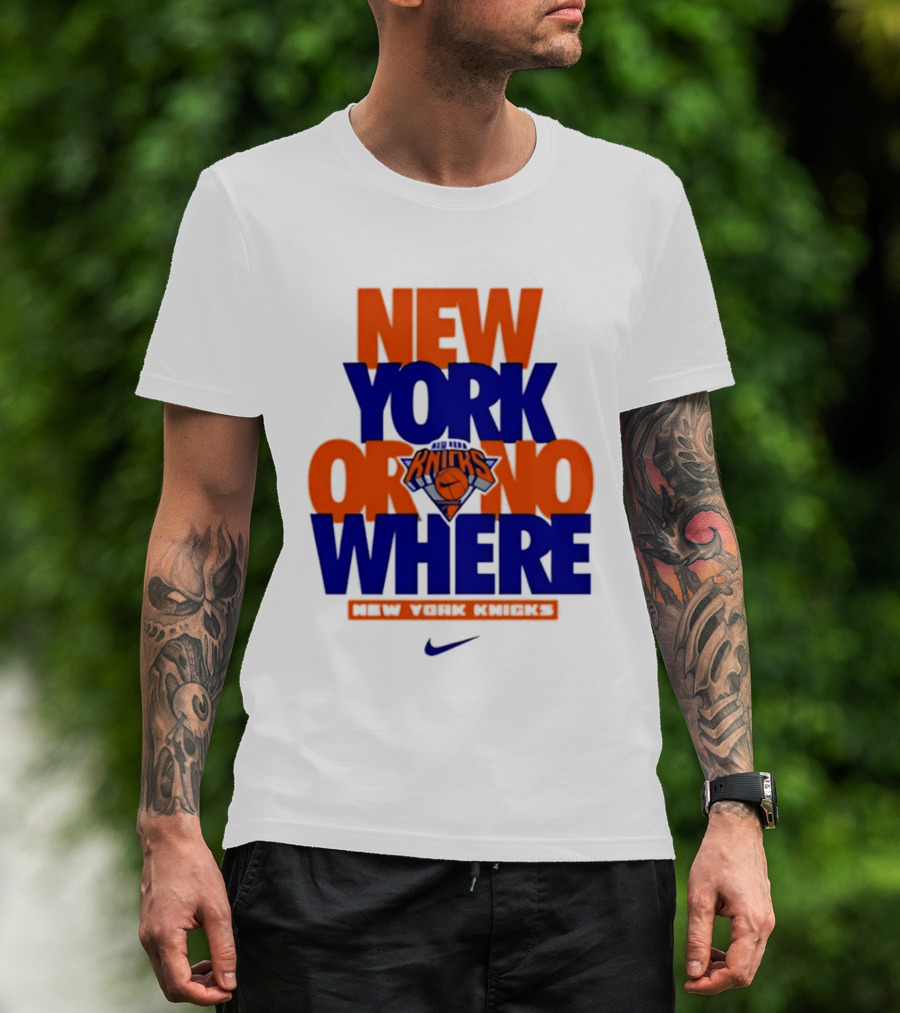 New York Or Nowhere New York Knicks 2026 AJ1 T-Shirt