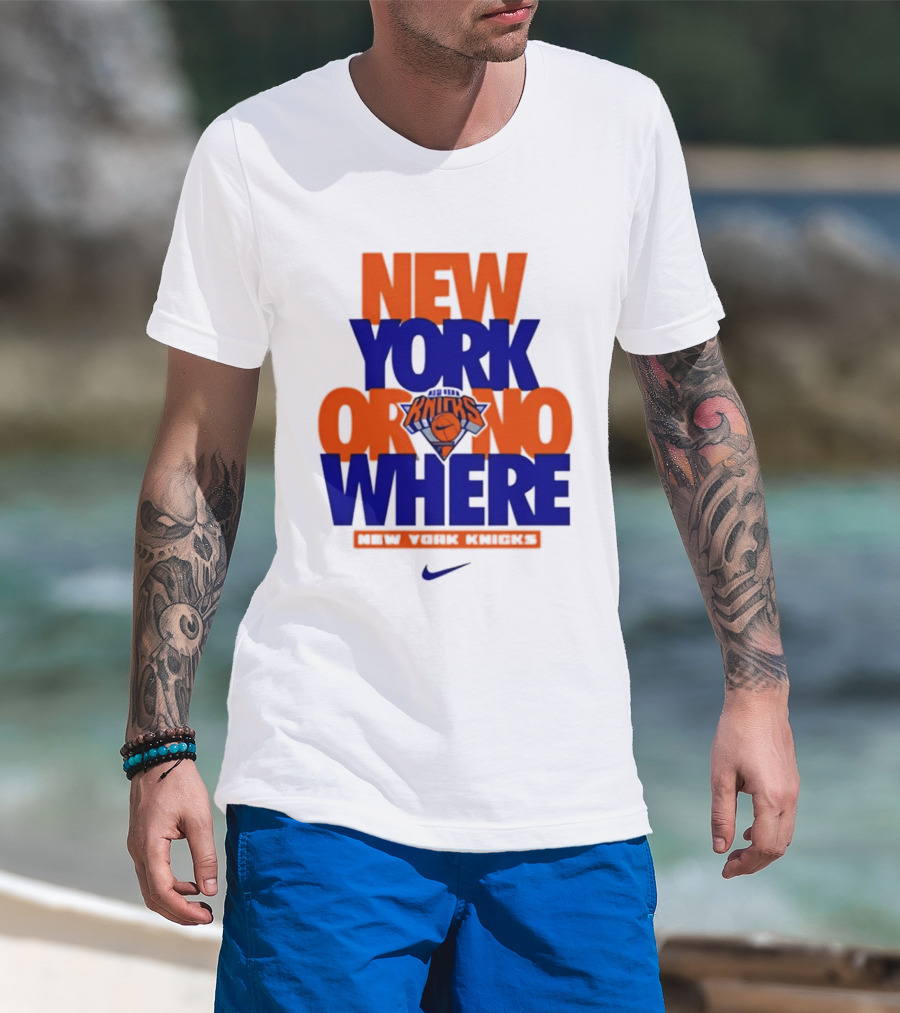 New York Or Nowhere New York Knicks 2026 AJ1 T-Shirt