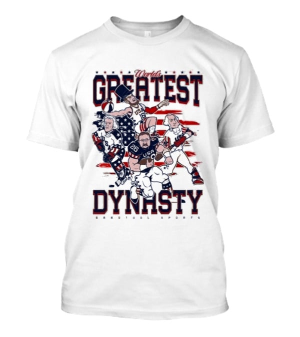 USA World's Greatest Dynasty Founding Fathers 4th Of July Celebration T-Shirt