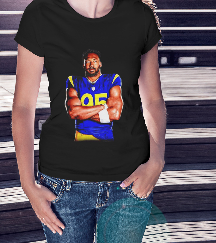 Myles Garrett 95 Los Angeles Rams Football Sports Fan T-Shirt