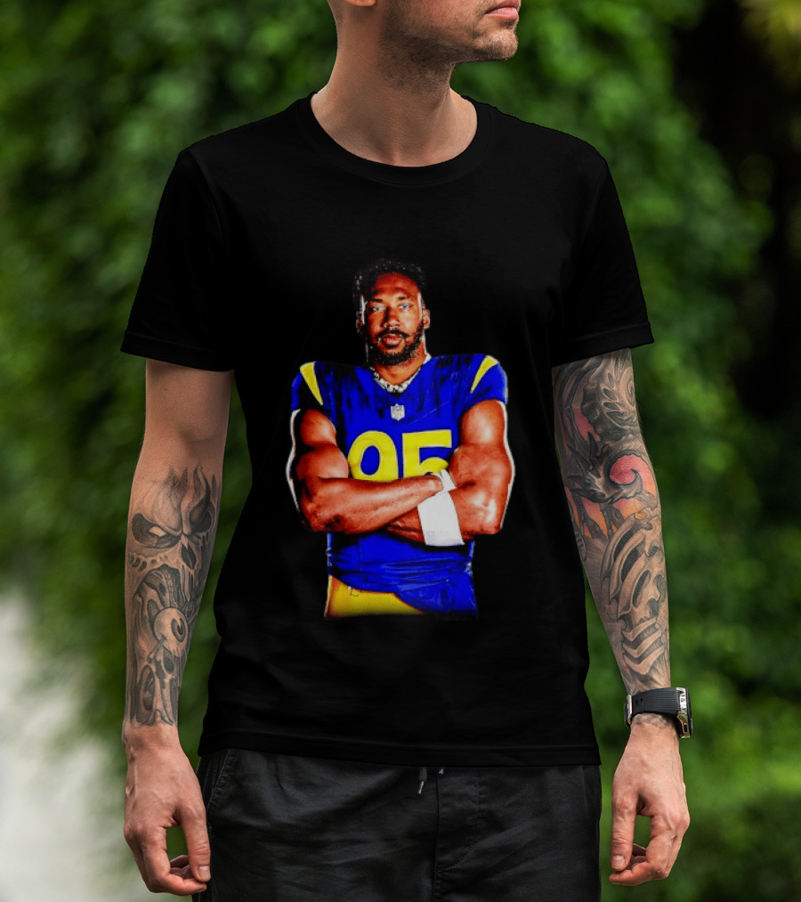 Myles Garrett 95 Los Angeles Rams Football Sports Fan T-Shirt