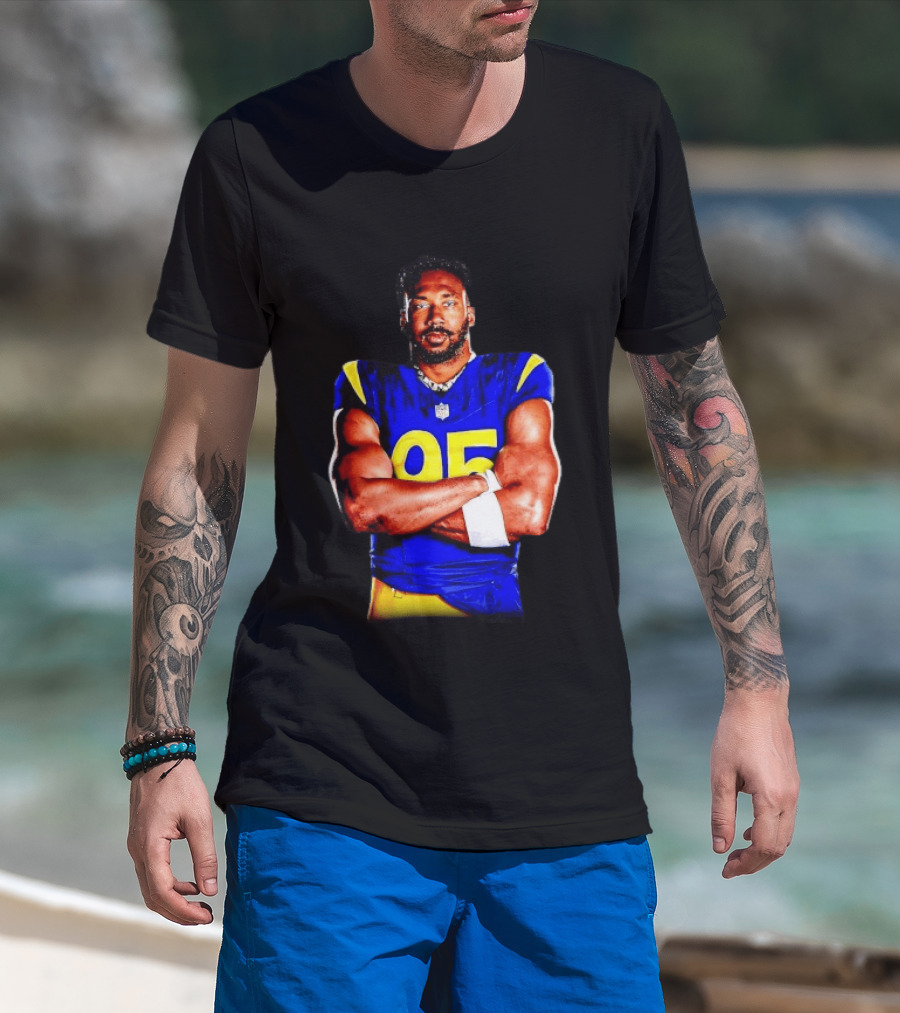 Myles Garrett 95 Los Angeles Rams Football Sports Fan T-Shirt