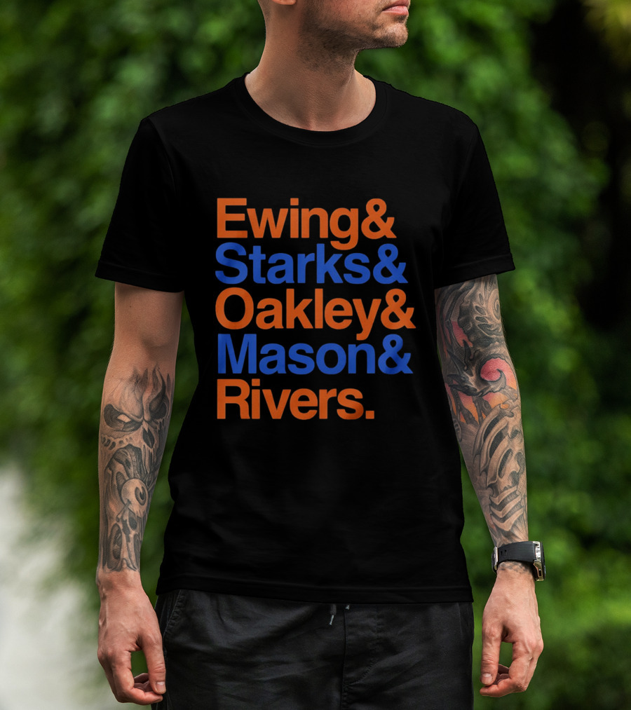 New York Knicks Ewing Starks Oakley Mason Rivers Legends T-Shirt