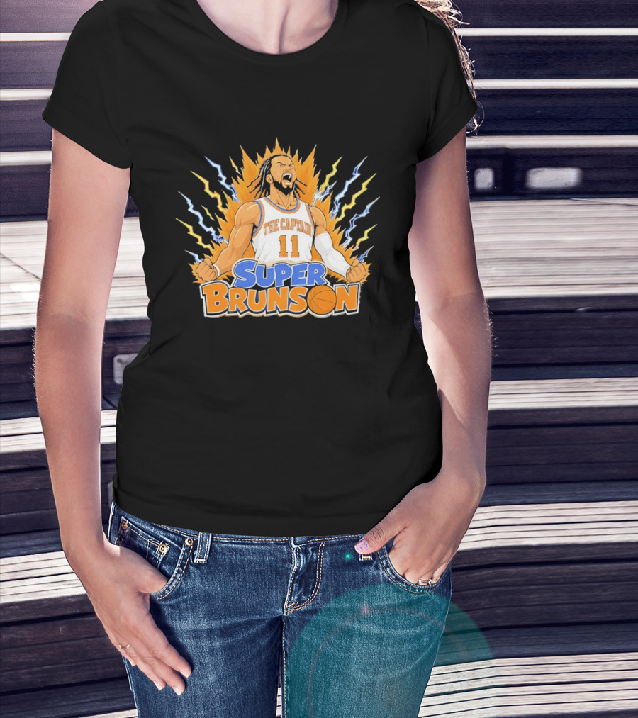 New York Knicks Super Brunson The Captain Son Goku T-Shirt
