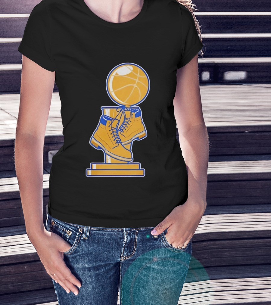 New York Basketball Trophy Golden Boots T-Shirt