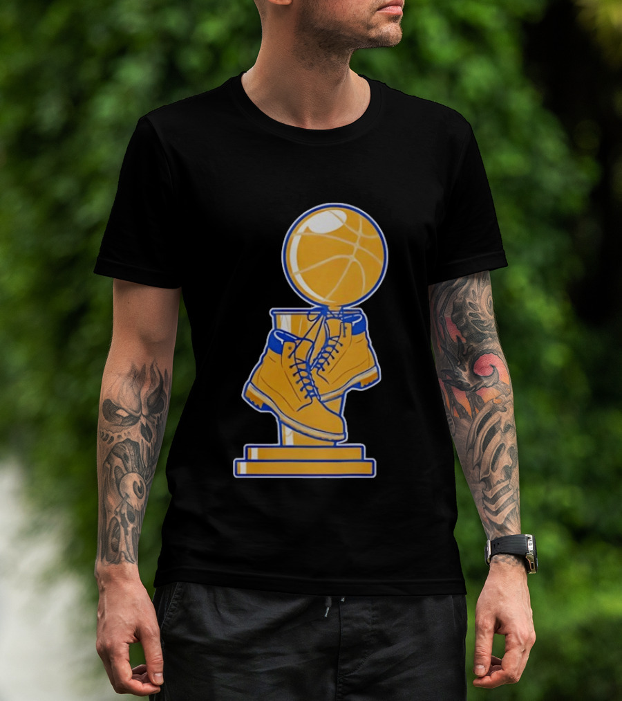 New York Basketball Trophy Golden Boots T-Shirt