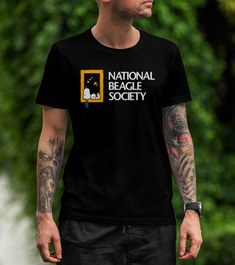 Peanuts Snoopy And Woodstock National Beagle Society T-Shirt