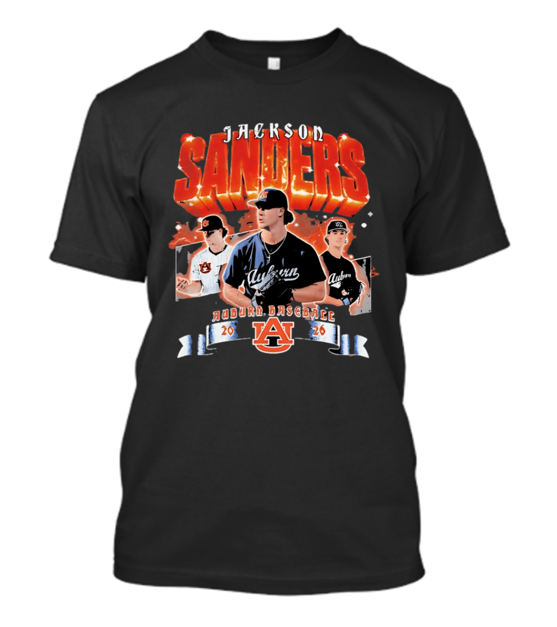 Jackson Sanders Auburn Baseball 2026 T-Shirt
