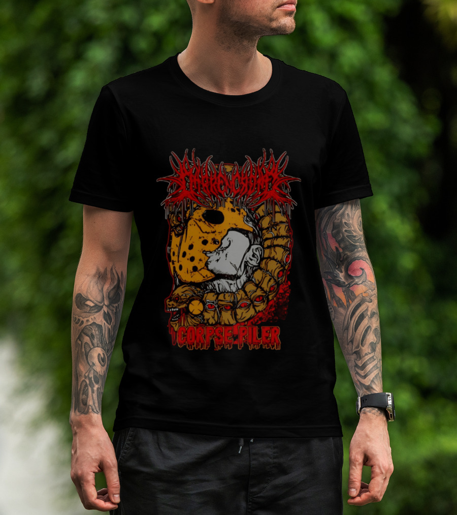 Darren Crowe Corpse Piler Skull And Serpents Hell T-Shirt