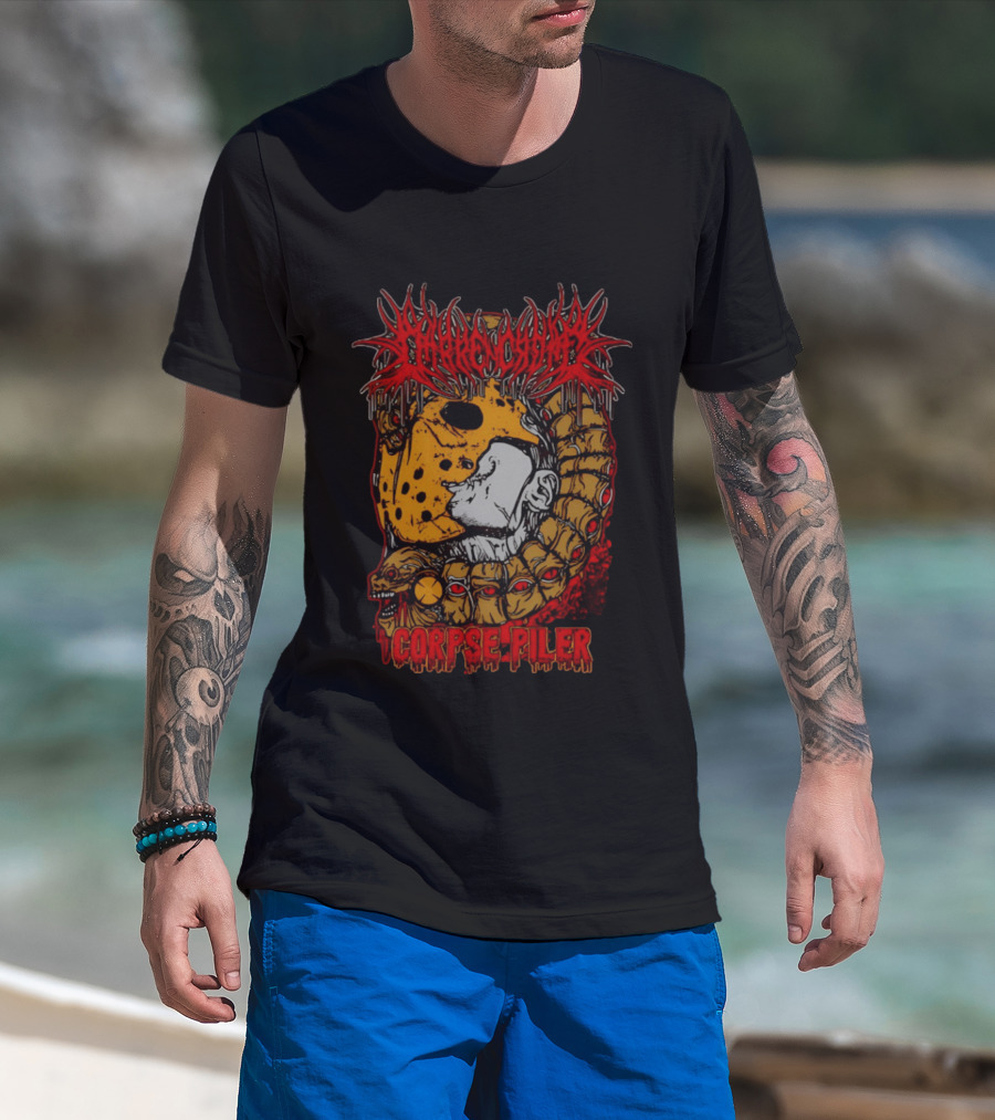 Darren Crowe Corpse Piler Skull And Serpents Hell T-Shirt