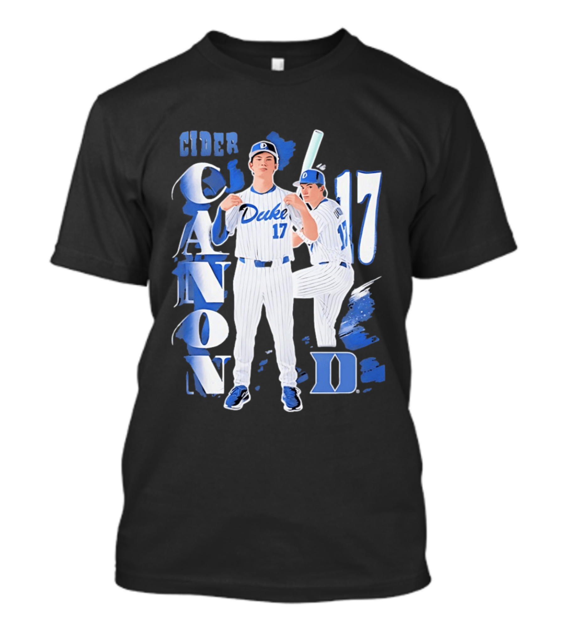 Duke Blue Devils Cider Canon 17 Baseball Team T-Shirt
