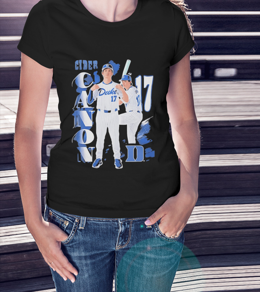 Duke Blue Devils Cider Canon 17 Baseball Team T-Shirt