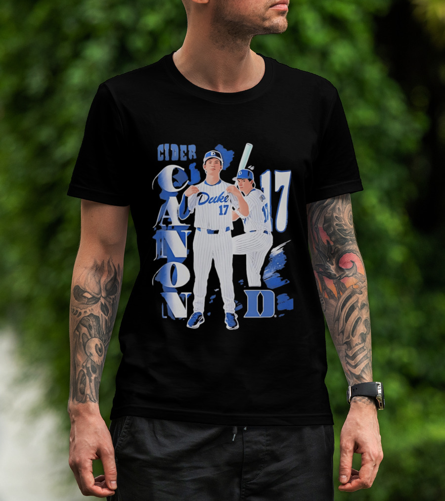 Duke Blue Devils Cider Canon 17 Baseball Team T-Shirt