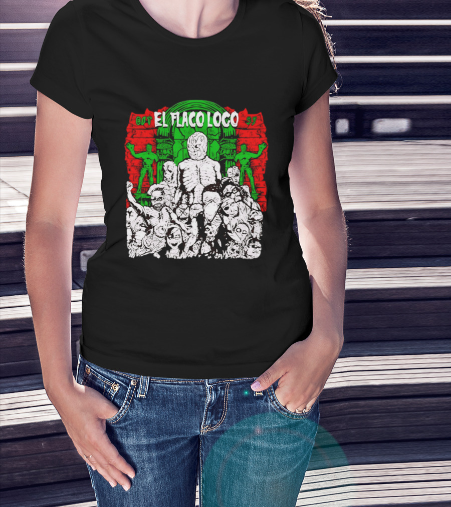 El Flaco Loco EST 97 Luchador Zombie Mashup T-Shirt