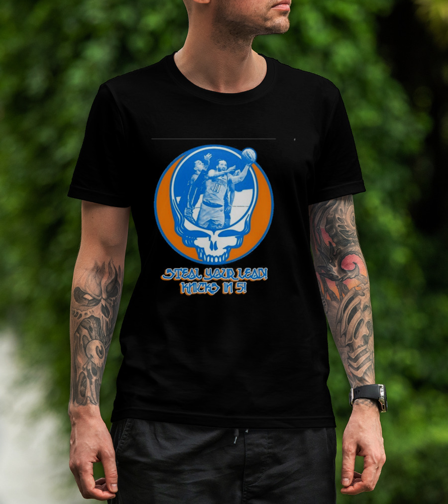 New York Knicks Jalen Brunson Steal Your Lead Knicks In 5 T-Shirt