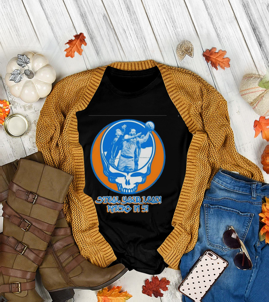 New York Knicks Jalen Brunson Steal Your Lead Knicks In 5 T-Shirt