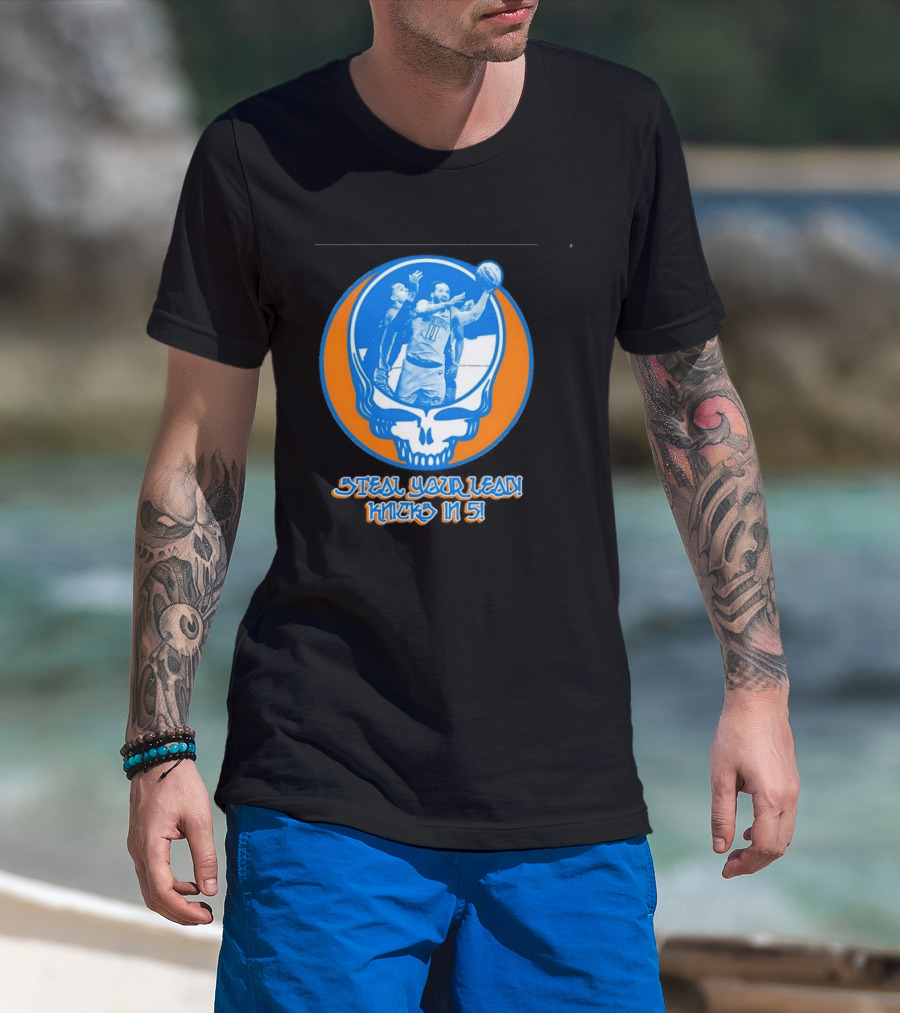New York Knicks Jalen Brunson Steal Your Lead Knicks In 5 T-Shirt